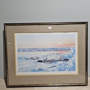 N Taylor Stonington lithograph Watercolor signed numbered 129/450